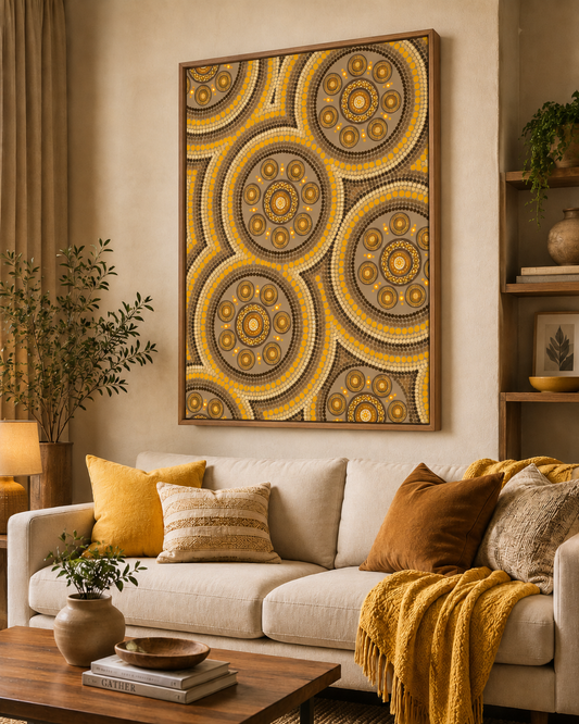 Circles of Country (Yellow)