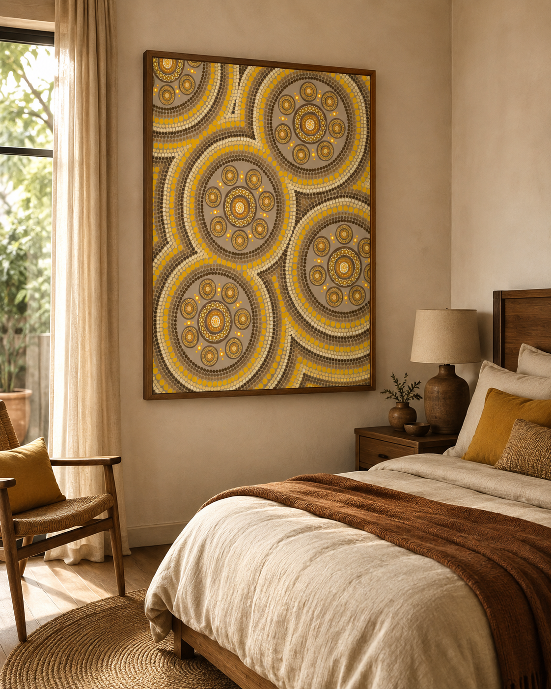 Circles of Country (Yellow)